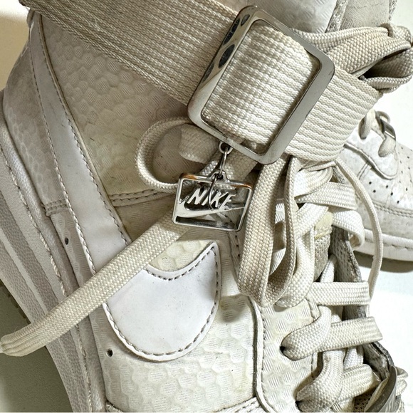 Nike Lunar Force 1 Sky Premium High Top Sneakers in White Women’s 8.5 654850-101 - Picture 12 of 13